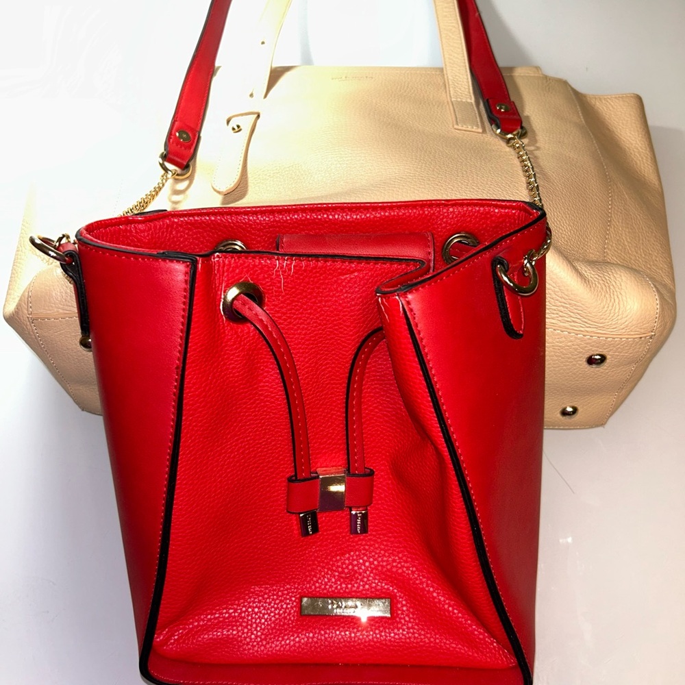 Meli Melo Beige Tote & Dune Red Crossbody - Picture 3 of 9